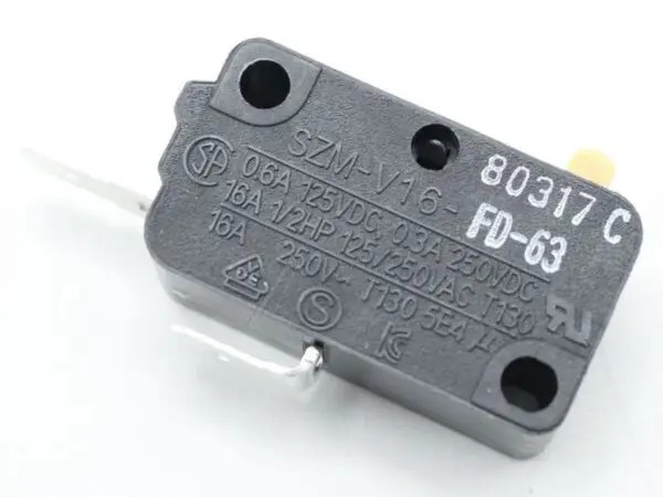 SAMSUNG SZM-V16-FD-63 SWITCH-MICRO,125/250VAC,16A,200GF,SPST-N