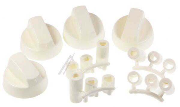 ALTERNATIVE suitable for UNIVERSAL MULTIFIT REPLACEMENT CONTROL KNOB SET COMPATIBLE FOR OVEN, GAS, ELECTRIC, COOKER, HOB X4, WHITE.