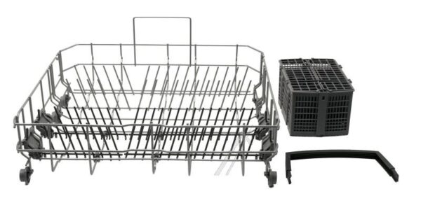 BOSCH/SIEMENS BOSCH/SIEMENS 20006942 LOWER CROCKERY BASKET SILVER, 4 FLIP TINES, CUTLERY BASKET (11057829) FOR SINGLE PARTS SEE SN636X03IE/41 (PAGE 6 EXPLODE