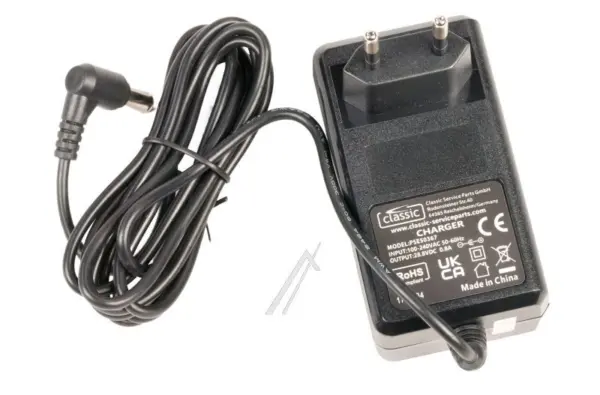 28,8V-0,8A PSE50367 EU POWER SUPPLY/CHARGER ALTERNATIVE FOR SHARK VACUUM CLEANER