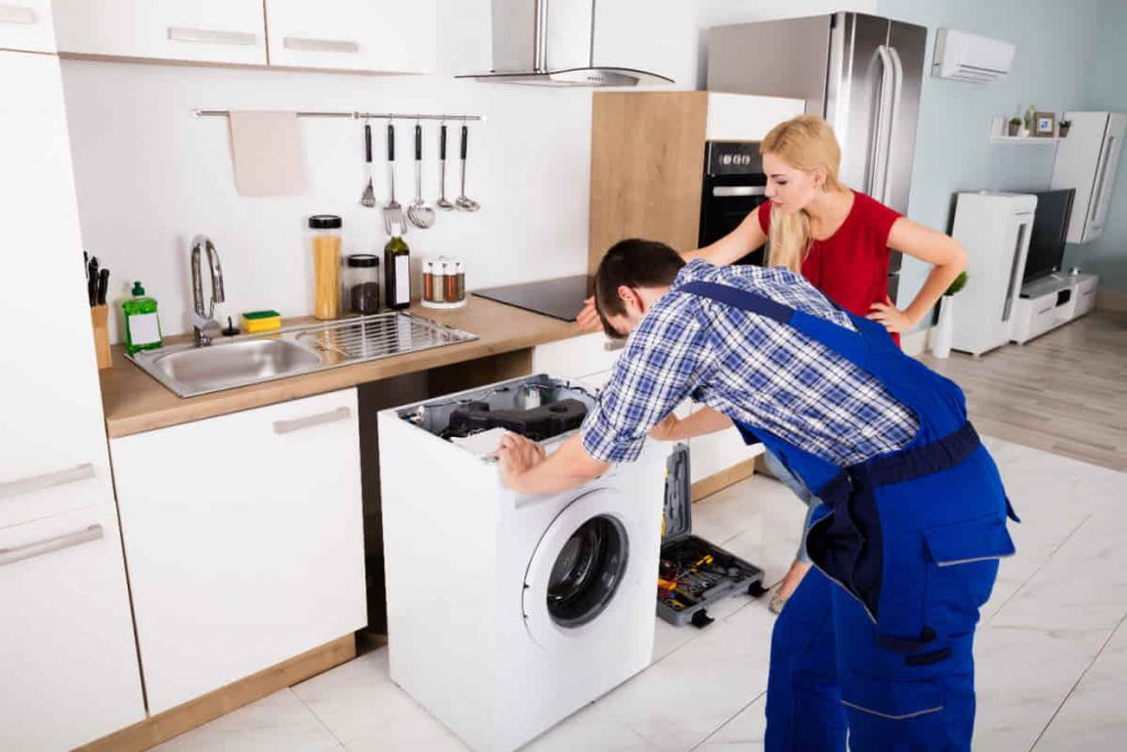 Fitted washing machine