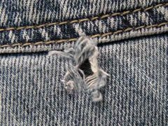 Holes in jeans