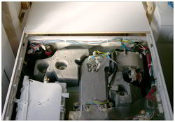 Washer dryer top view
