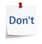 Don't