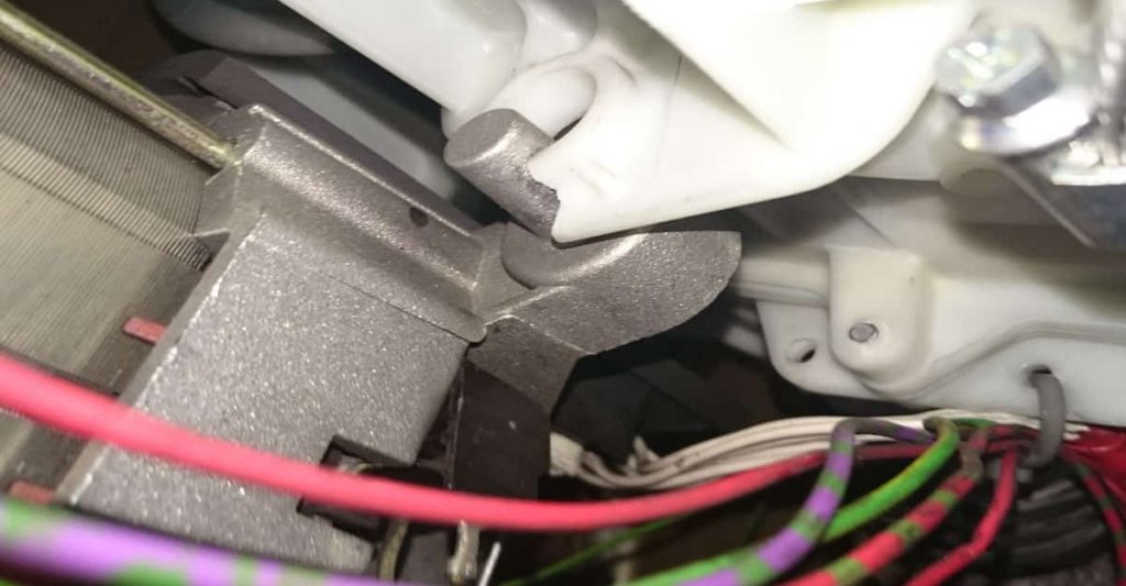 Motor bracket broken